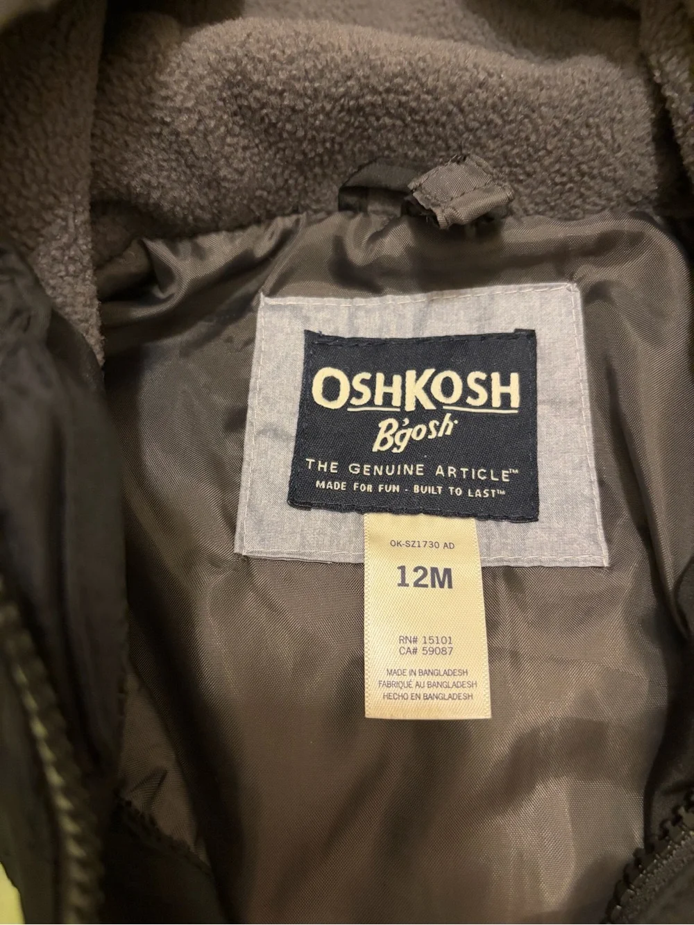 OshKosh B'gosh Hooded Colorblock 4-in-1 Kids Systems Jacket